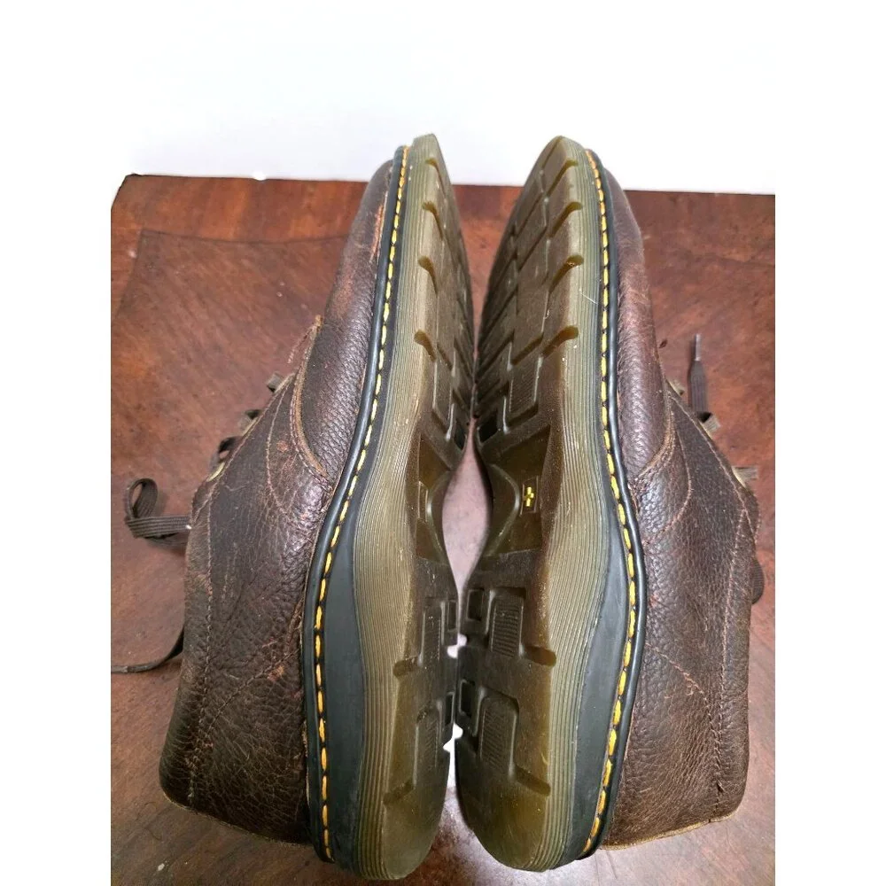 Dr. Martens Brown Leather Lace-Up Shoes Men's Size 12 Durable‎ Casual Style